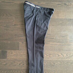 Moncler Pantalone Sportivo Trouser Pants 36R Size 52 Navy Blue Made in Italy